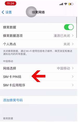 长海苹果14维修网分享如何给iPhone14的SIM卡设置密码 