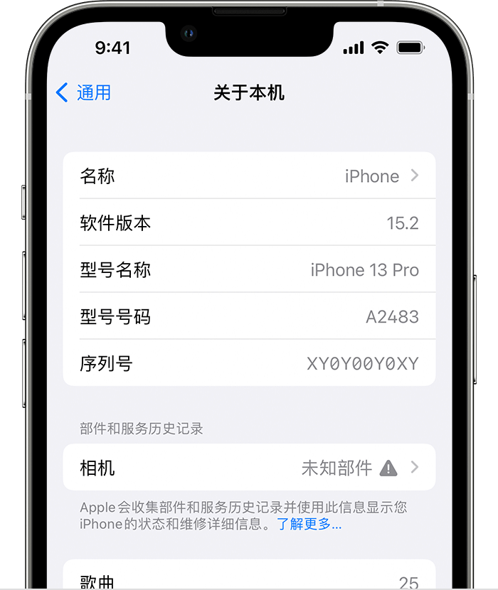 长海苹果维修分享iPhone 出现提示相机“未知部件”是什么原因？ 